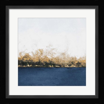 Framed Gold Forest Abstract Print