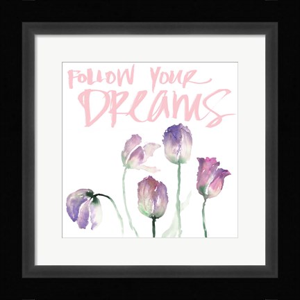 Framed Beautiful Dreams II Print