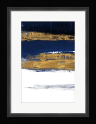 Framed Midnight Gold Rain II Print
