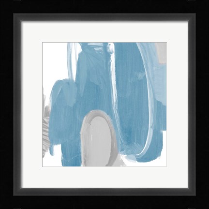 Framed Catching The Tempo Blue I Print