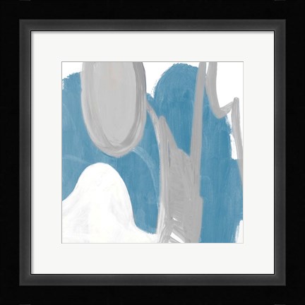 Framed Catching The Tempo Blue II Print