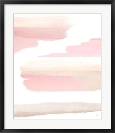 Framed Blush Pasture Abstract Print