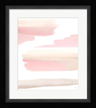 Framed Blush Pasture Abstract Print