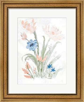 Framed Spring Garden I Print