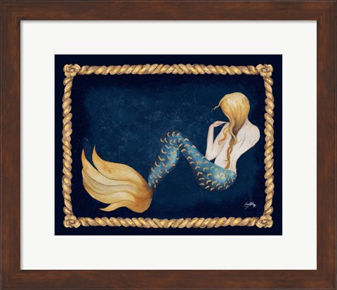 Framed Elegant Mermaid Print