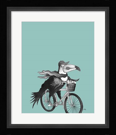 Framed What a Wild Ride on Teal II Print