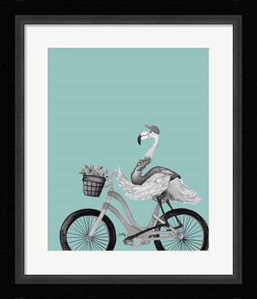 Framed What A Wild Ride On Teal I Print