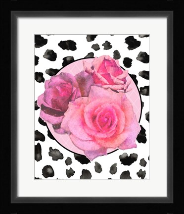 Framed Dalmation Rose II Print