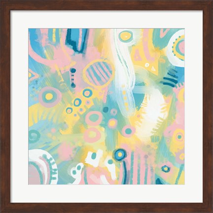 Framed Dreamy Pastel Abstract Print