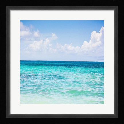 Framed Cool Blue Print