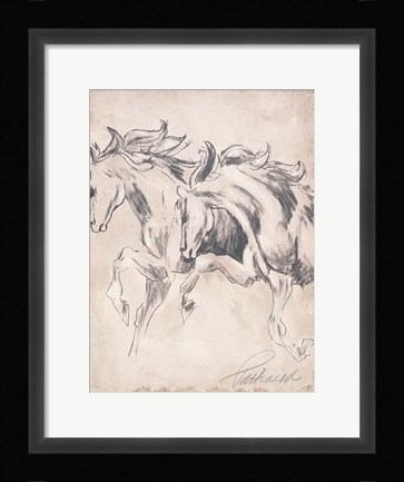 Framed Majestic Horses Print