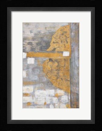 Framed Golden Azteca I Print