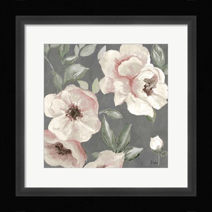 Framed Dusty Rose I Print