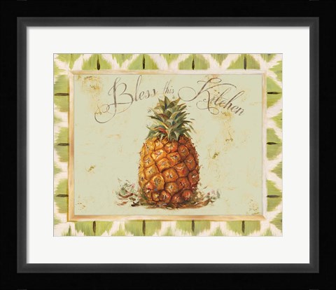 Framed Bless This Kitchen Print
