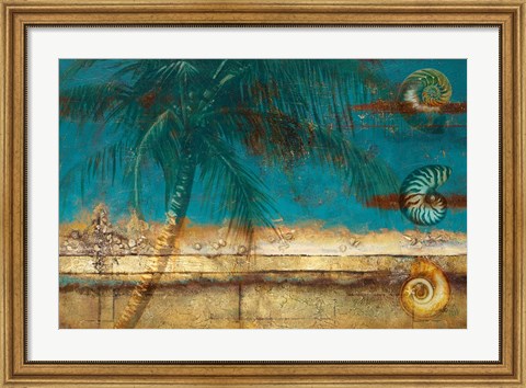 Framed Aqua Seascape Print