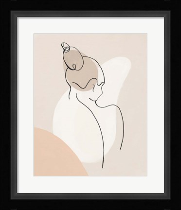 Framed Back Silhouette III Print