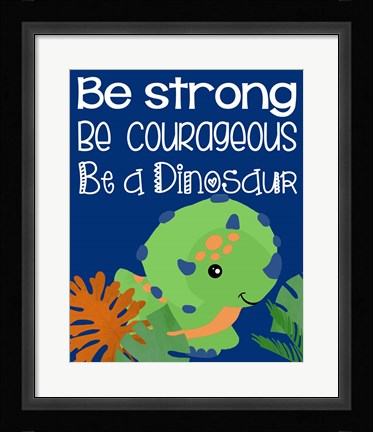 Framed Dino I Print