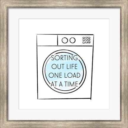 Framed Laundry Time Print