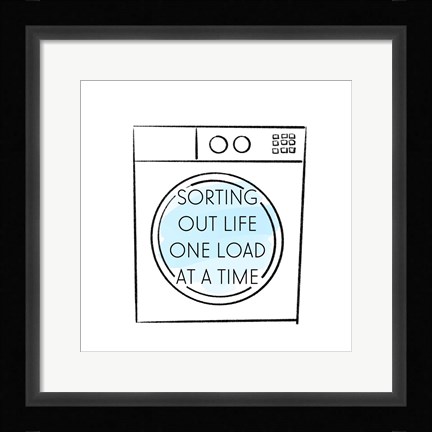 Framed Laundry Time Print