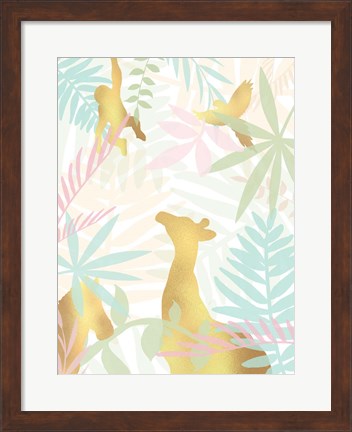 Framed Golden Modern Safari II Print