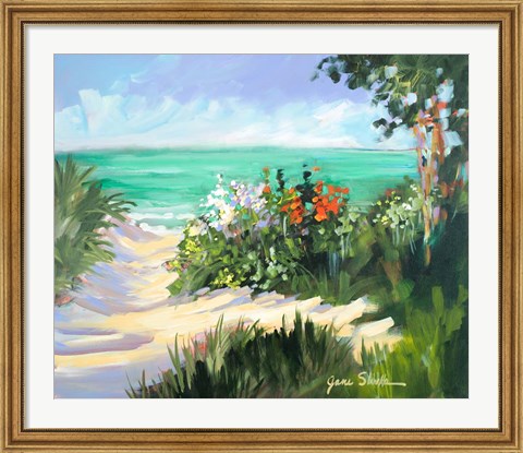 Framed Sun Beach Dunes Print