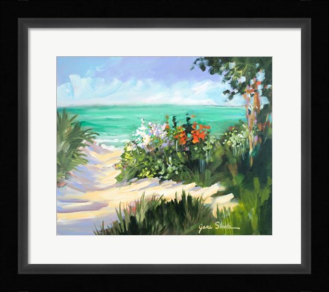Framed Sun Beach Dunes Print