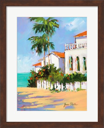 Framed Shore House Print