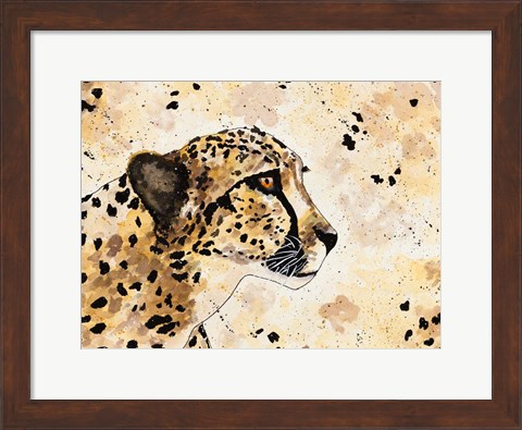 Framed Cheetah Face Print