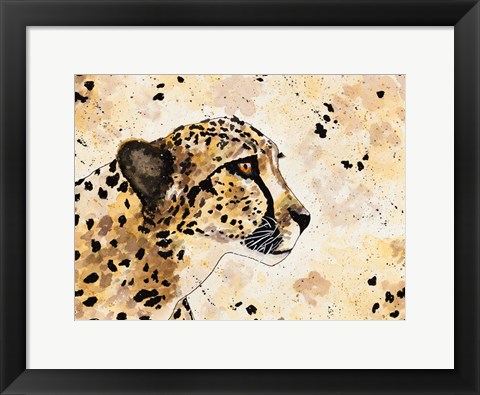 Framed Cheetah Face Print