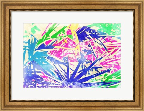 Framed Vibrant Palms Print