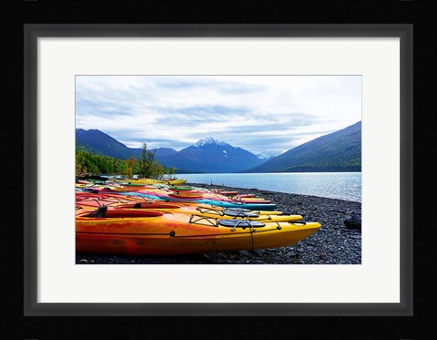 Framed Mountain Lake Adventure Print