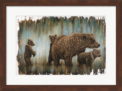 Framed Mama Bear&#39;s Protection Print