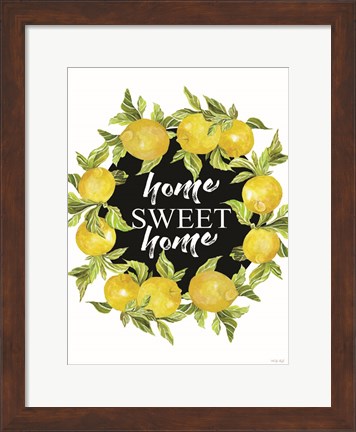 Framed Home Sweet Home Lemons Print