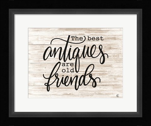 Framed Antique Friends Print