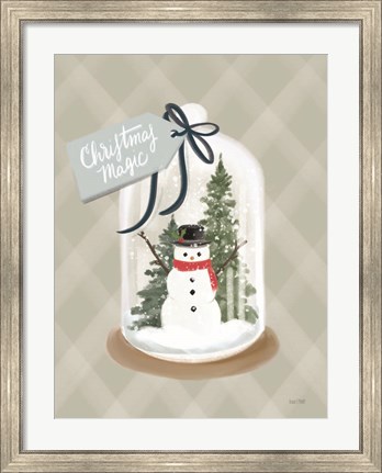 Framed Christmas Magic Snow Globe Print