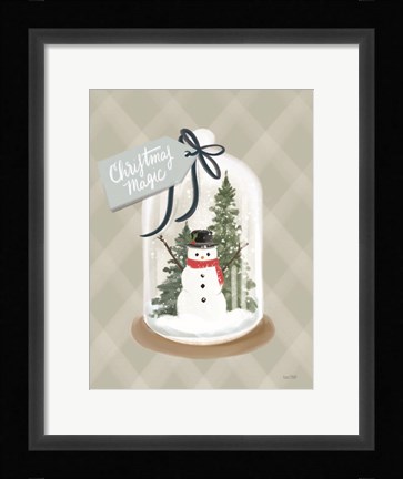 Framed Christmas Magic Snow Globe Print