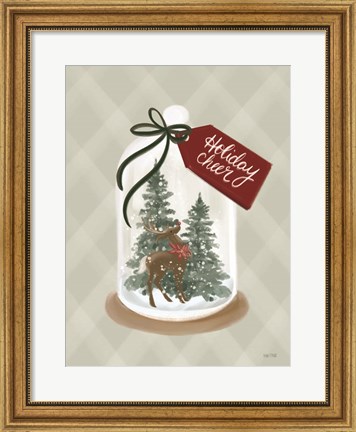 Framed Holiday Cheer Snow Globe Print