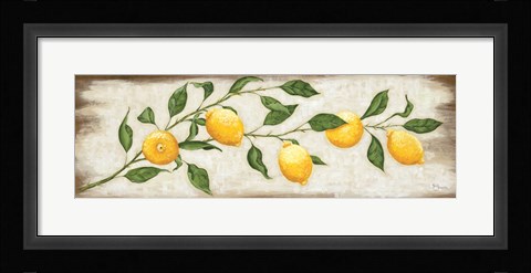 Framed Lemon Branch Print