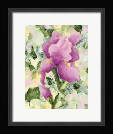 Framed Purple Iris Print
