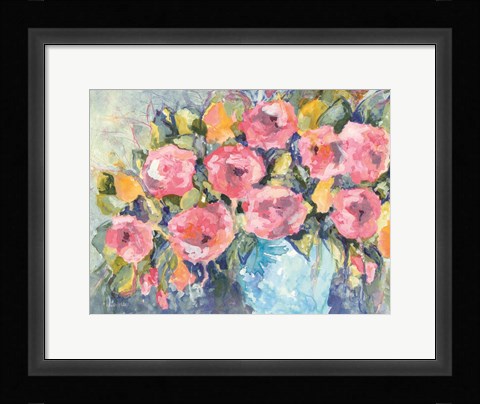 Framed Cheerful Bouquet Print