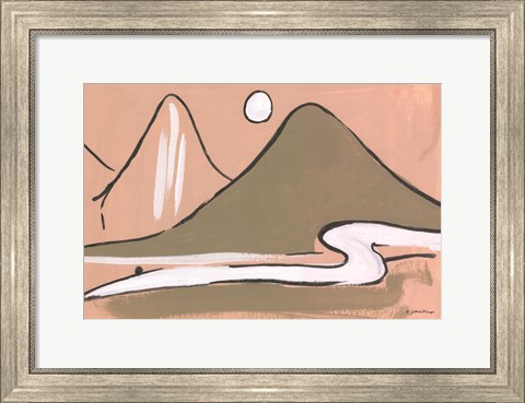 Framed Simple Mountain Print