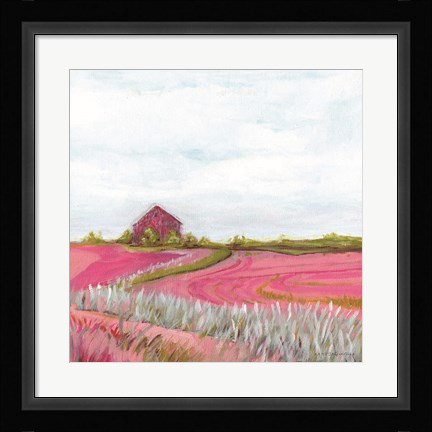 Framed Pink Fall Farm Print