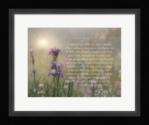 Framed My Wish for You - Floral Print