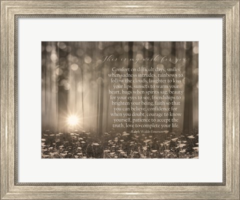Framed My Wish for You - Trees Print