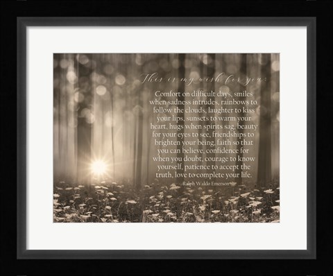 Framed My Wish for You - Trees Print