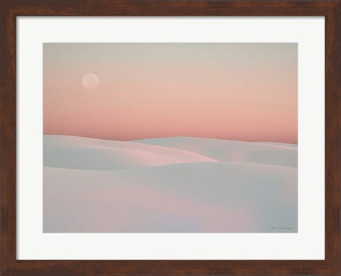 Framed Moon and Dunes Print