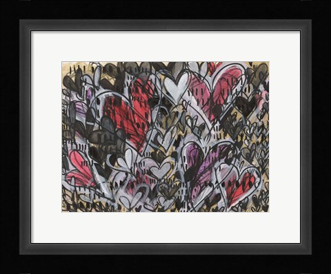 Framed Watermelon Heart Print