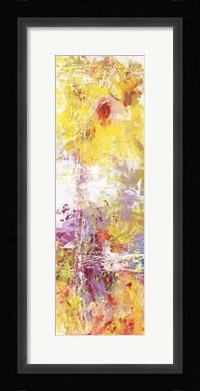 Framed Yellow Abstract I Print