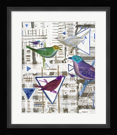 Framed Bird Intersection III Print