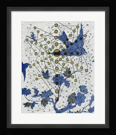 Framed Chakra Web with Wings Print